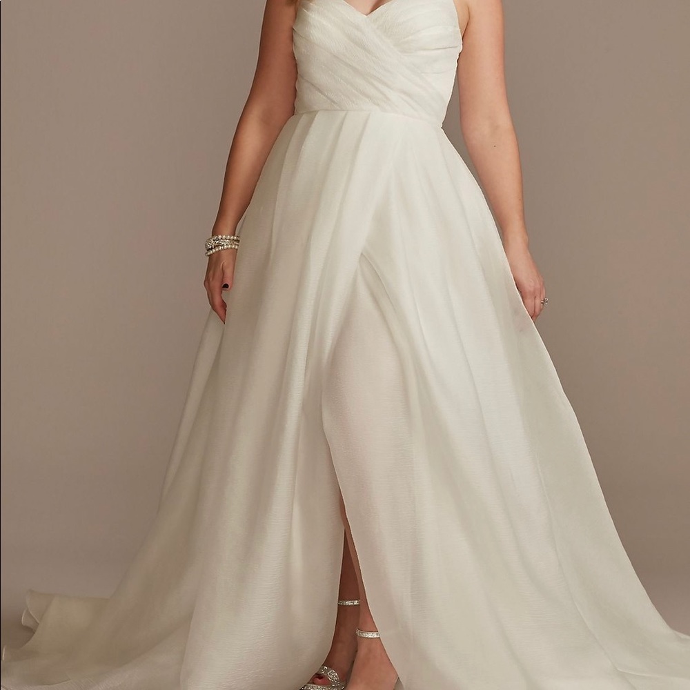 David’s bridal wedding dress and belt